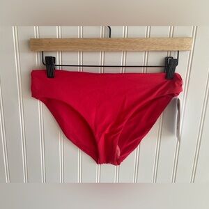 Hurley Womens Full Bikini Bottom Red Small New with tags